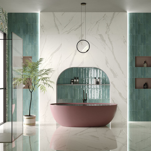 Naturem Vente De Carrelage A Orleans AMB ACQUAMARINA STATUARIO LIME TROPIKAL LIGHT BAGNO 1